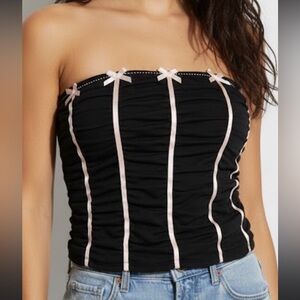 Forever 21 Black Top with Pink Accents